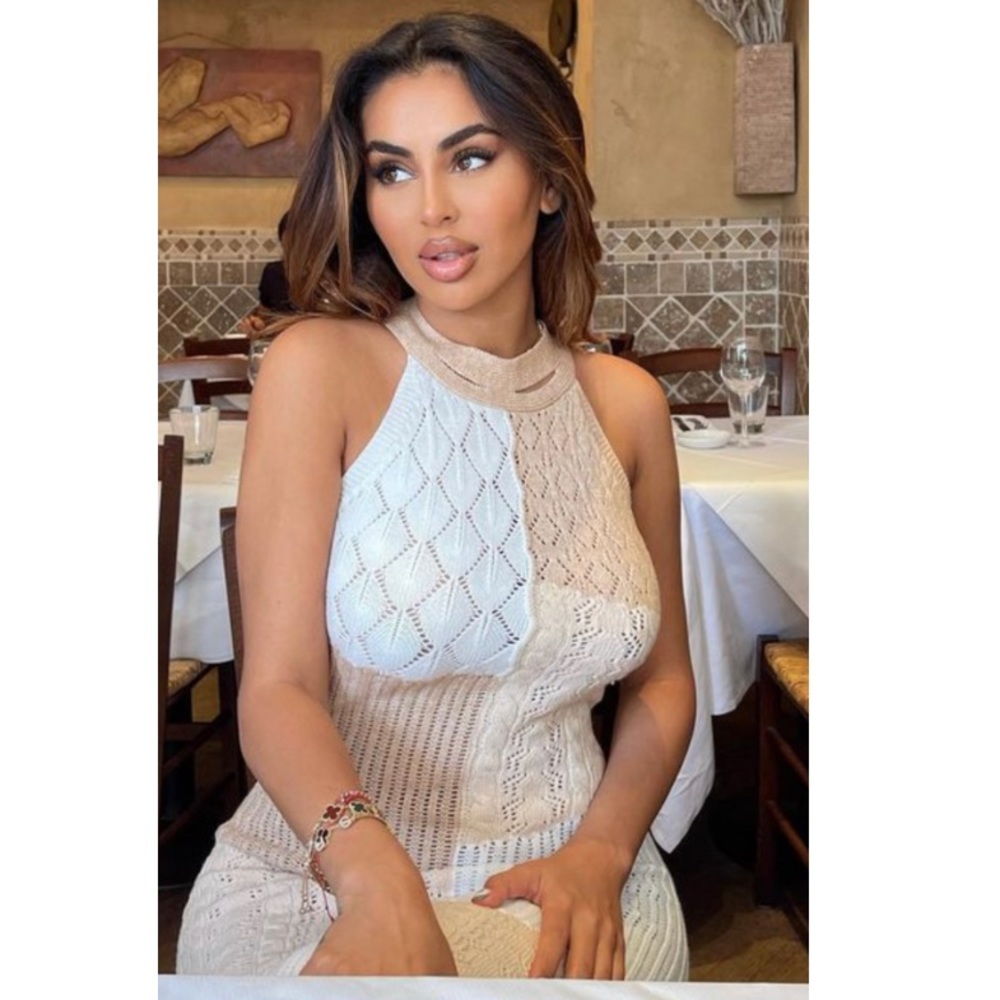 Knit midi dress